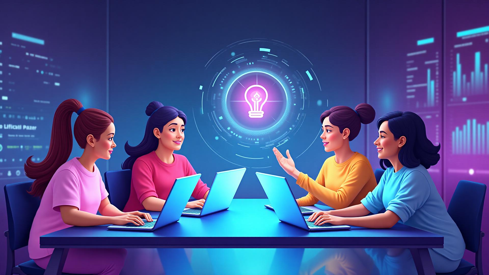 Students learning AI through interactive AI projects